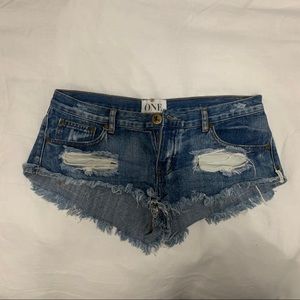 One Teaspoon Jean Shorts
